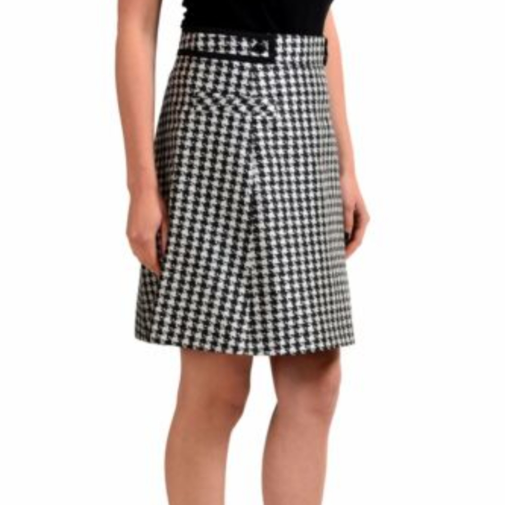 Viktor & Rolf Houndstooth Print Knee length skirt